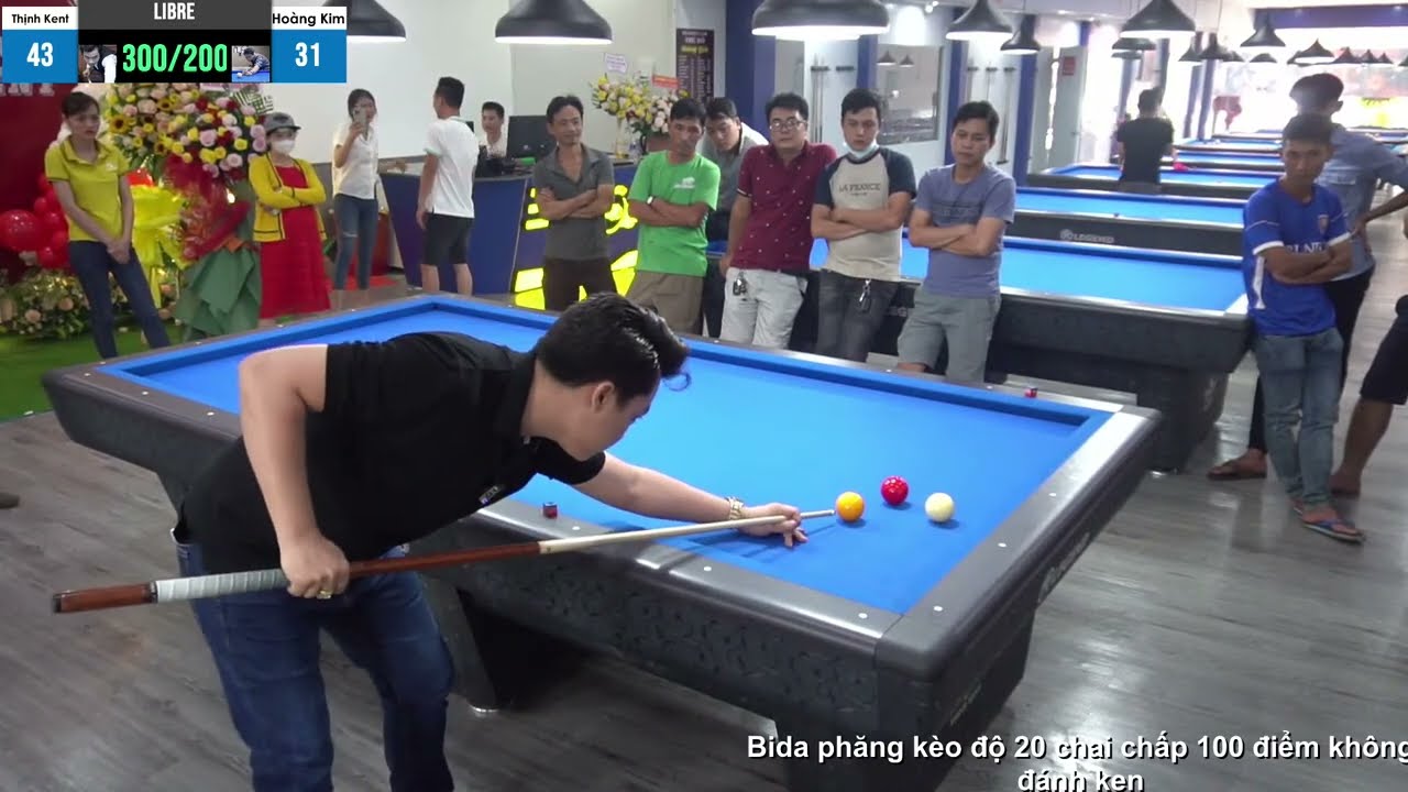 Thịnh Kent vs Hoàng Kim - Bida Phăng kèo chấp 100 điểm bỏ ken - CLB Thủ Đô - Bình Phước