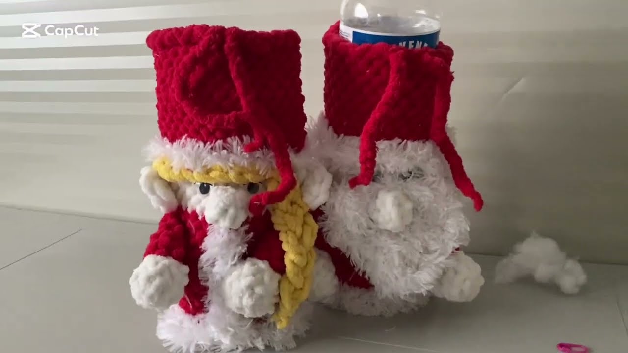 3.Bölüm Alize puff fine ile noel baba ve anne kesesi yapımı