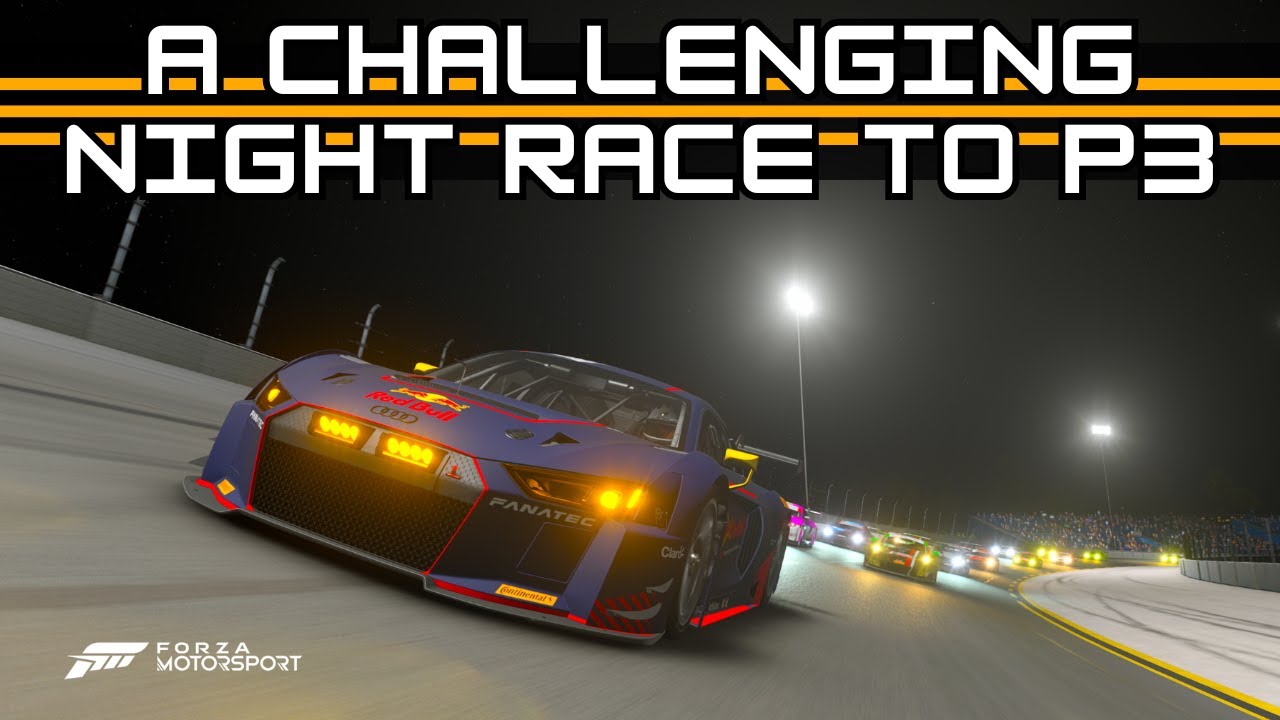 A challenging P3 racing through the night 🥉| Sunset Peninsula | Audi R8 LMS | Forza Motorsport
