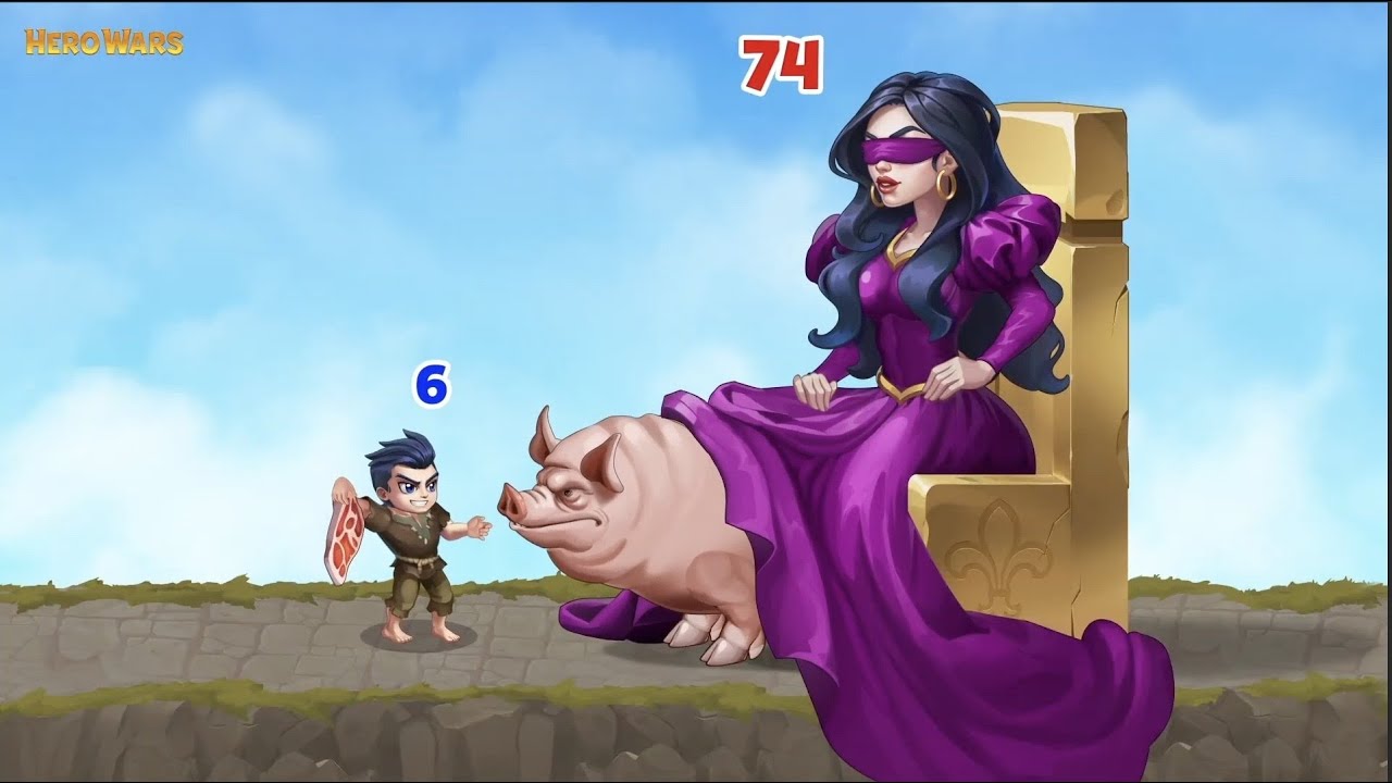 Outsmart the pig! Join Hero Wars, Save the Hero!