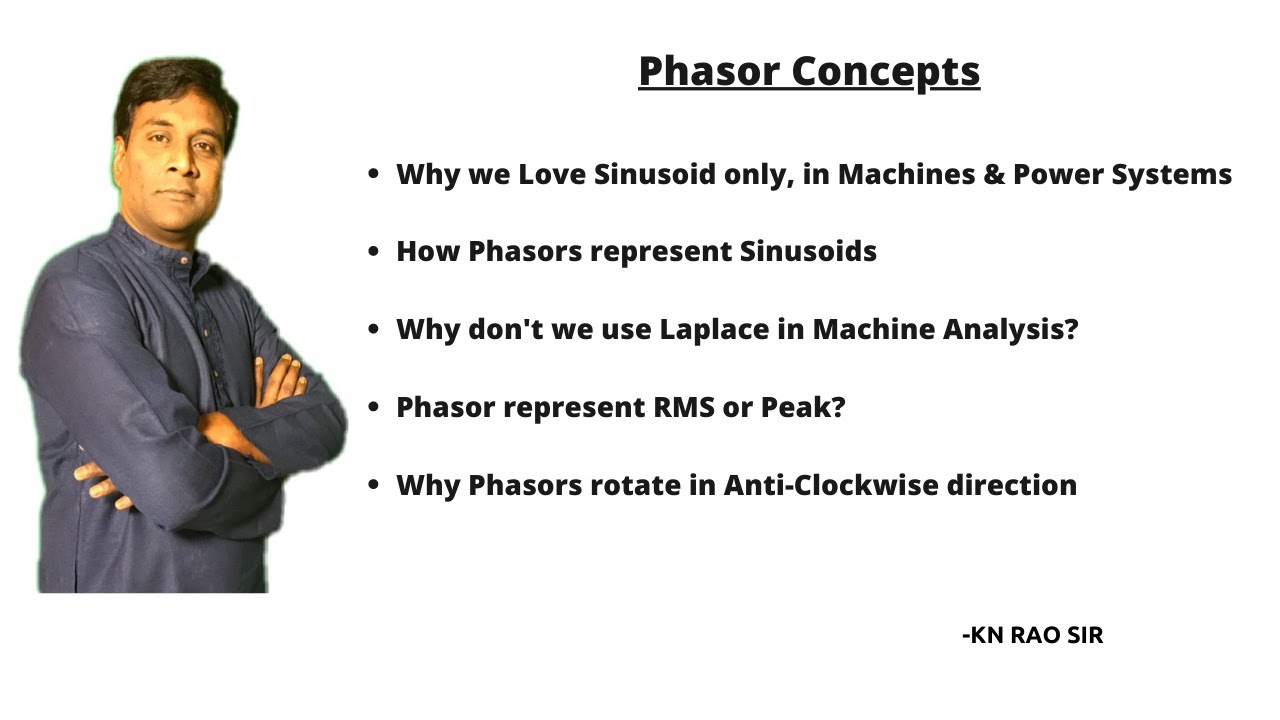 Why we Love Sinusoids only, in AC Machines | Harmonics | Phasor Concepts | GATE Lectures by KN Rao