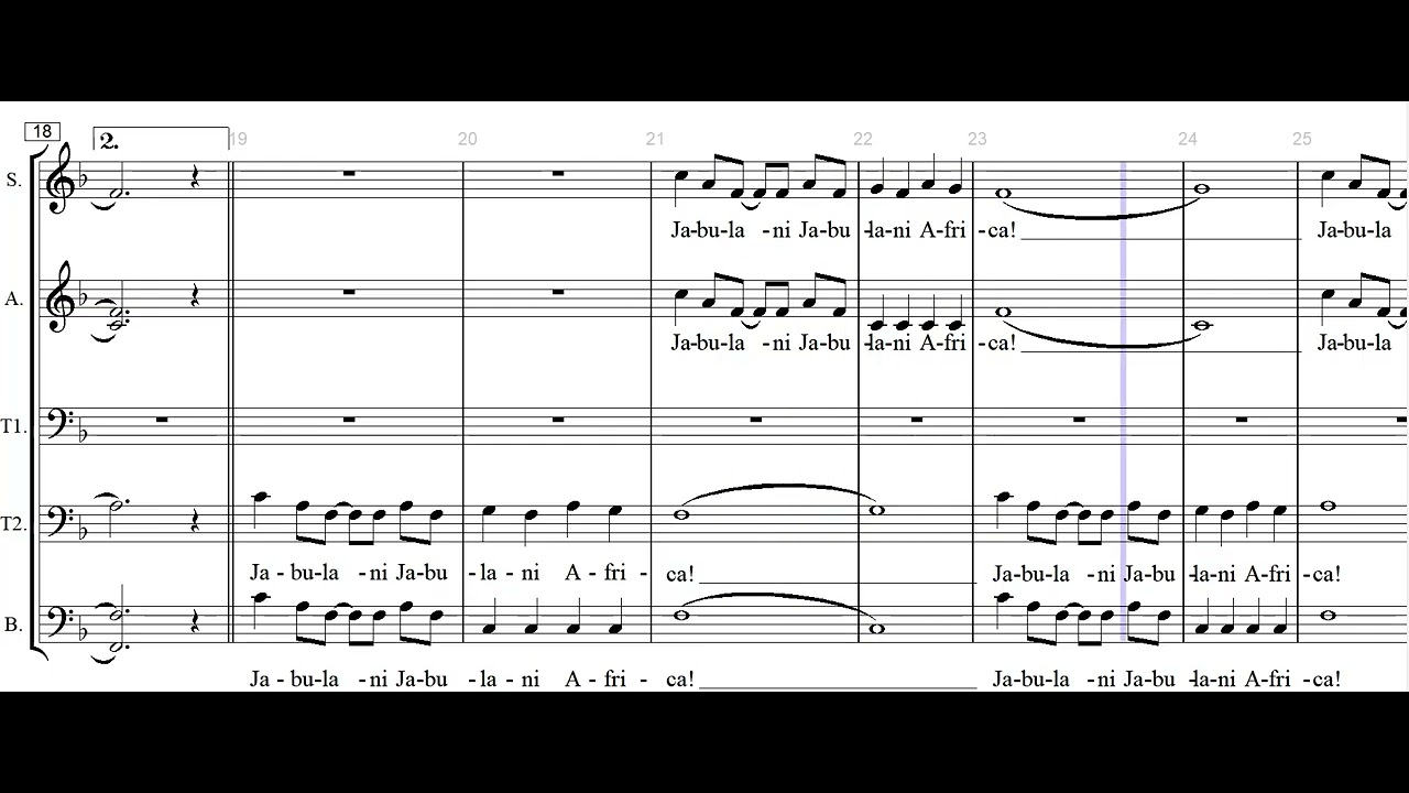 Jabulani Afrika (Arr.: Heinrich Herlyn)