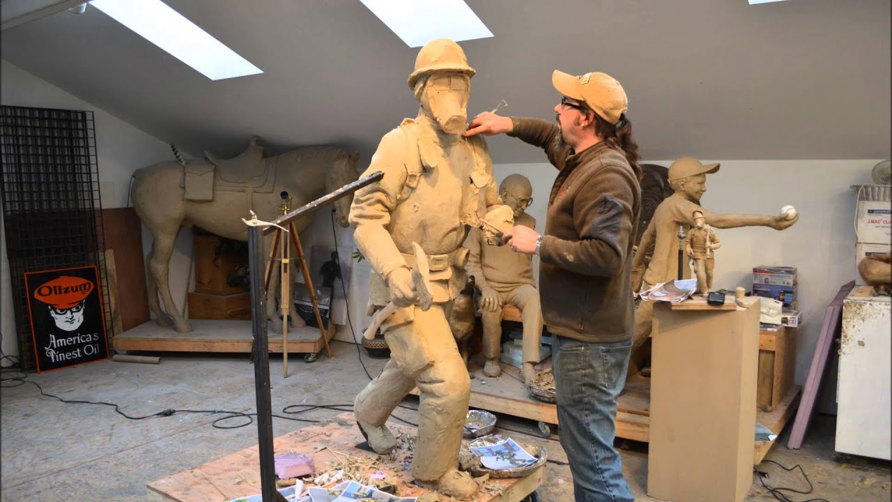 City of Richmond | Making Firefighter Sculpture | Time-lapse