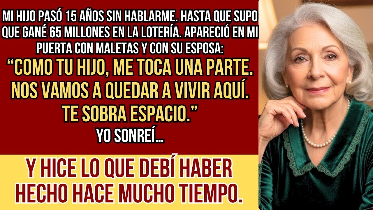 HISTORIAS REALES  Después de 15 años sin hablarme, mi hijo escuchó que gané 65 millones… y apareci