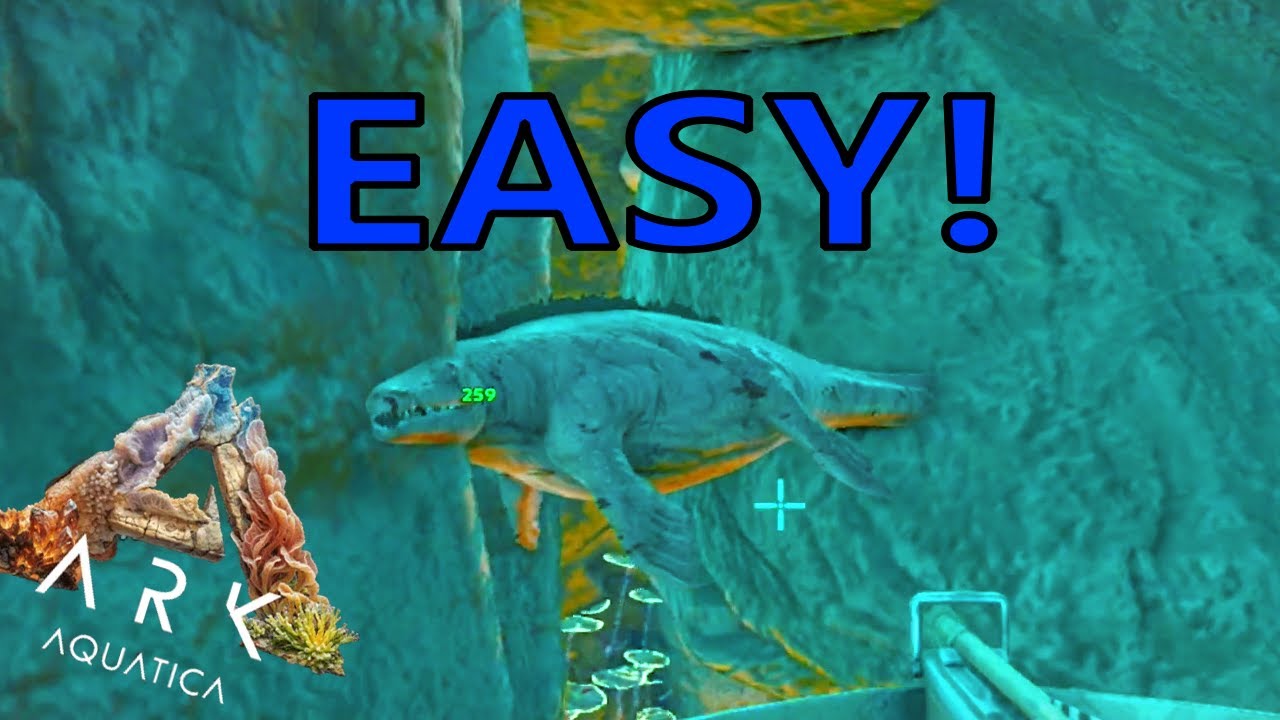 Easy Mosasaur Tame! Ark: Aquatica