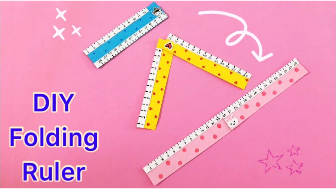 Бумажная складная линейка / Как сделать бумажные весы / Назад в школу / Поделки оригами из бумаги...