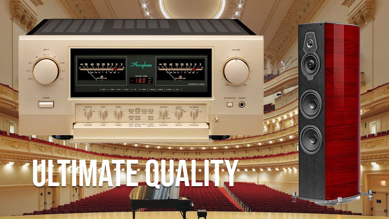 The ultimate audio experience: Accuphase E-5000, Sonus faber Serafino 2G, McIntosh MCD600