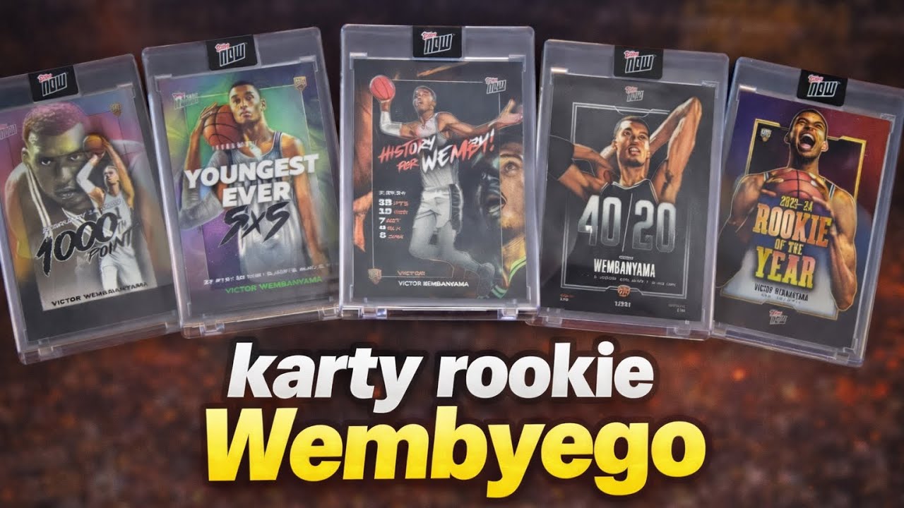Karty rookie Wembyego👽 Topps Now zaskakuje❗️