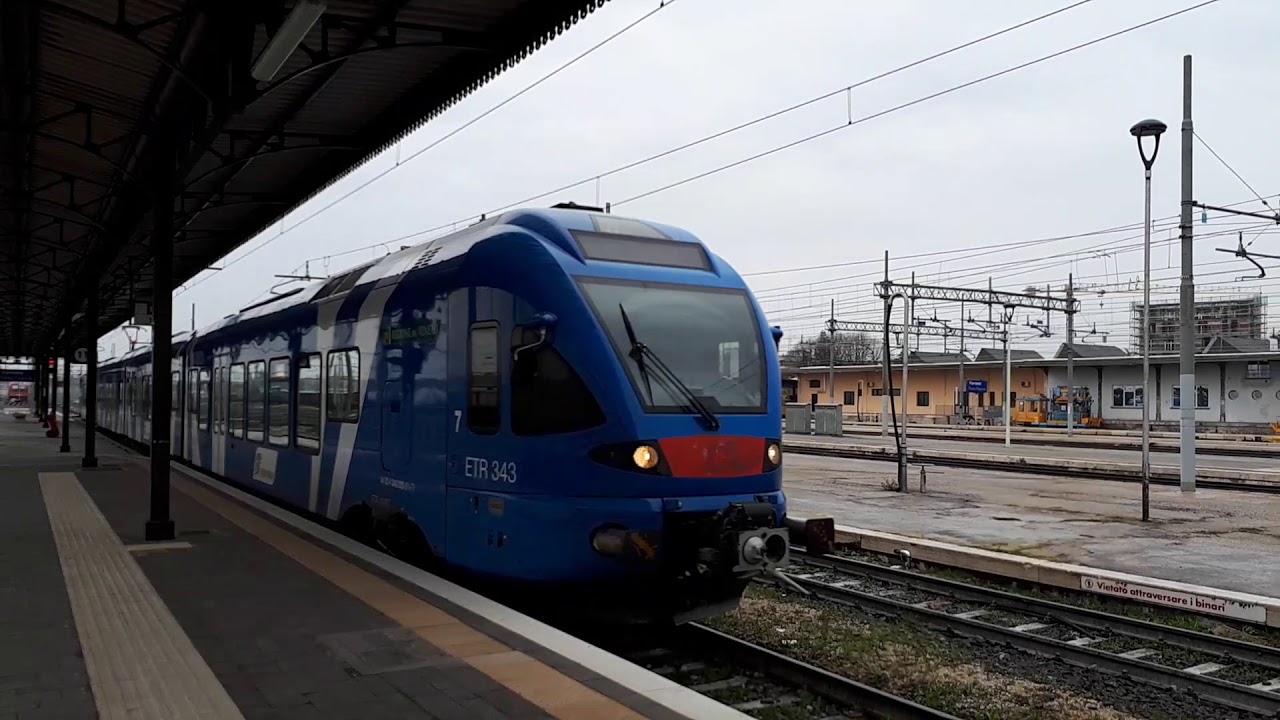 LA PARTENZA DELL' ETR 343 DA VERONA PORTA N.  17 - 3 - 2018