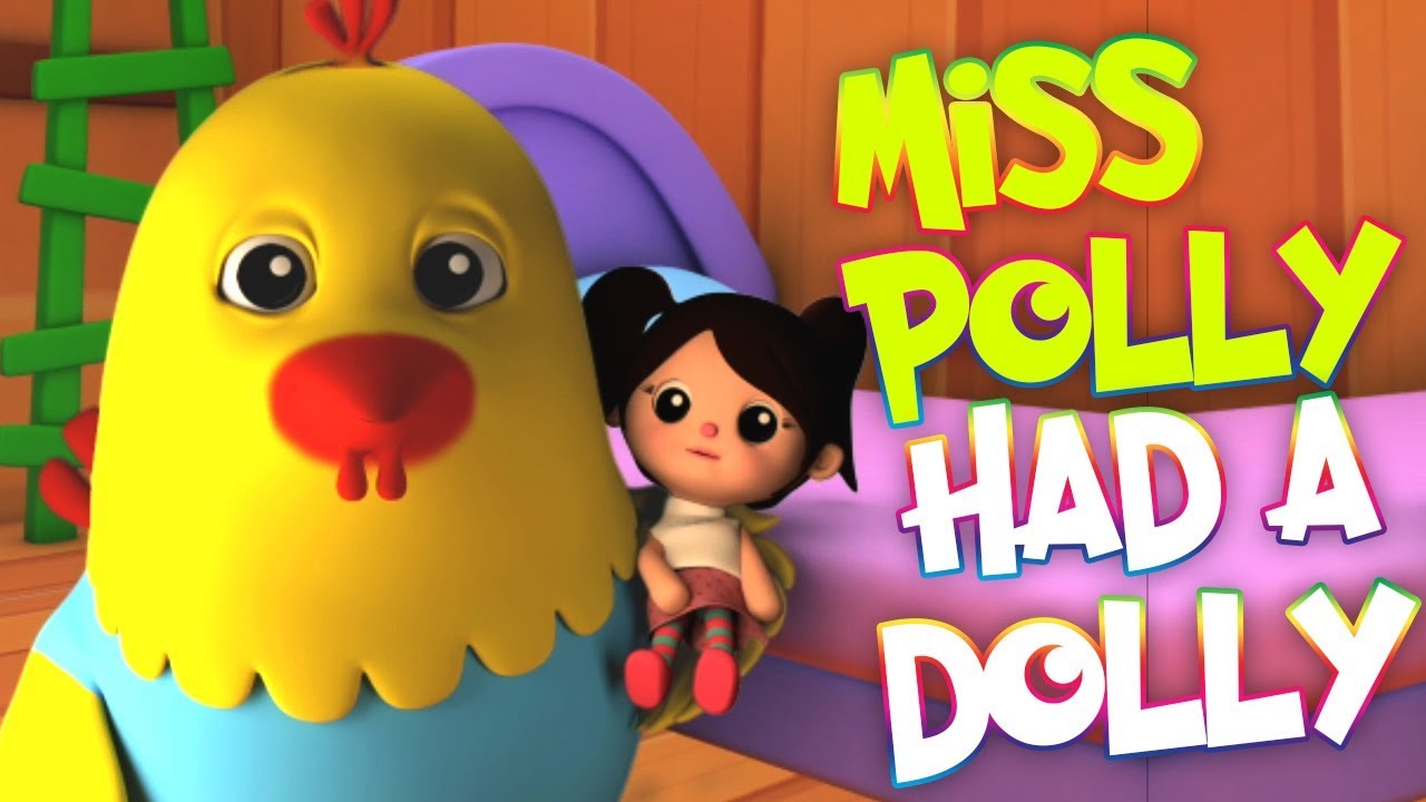senhorita polly teve uma boneca | Crianças Vídeo | Miss Polly Had A Dolly | Kids Baby Club Português
