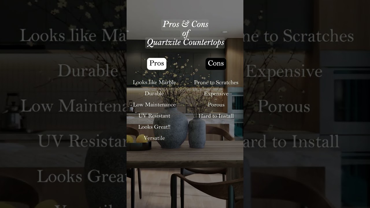 Pros & Cons of Quartzite Countertops