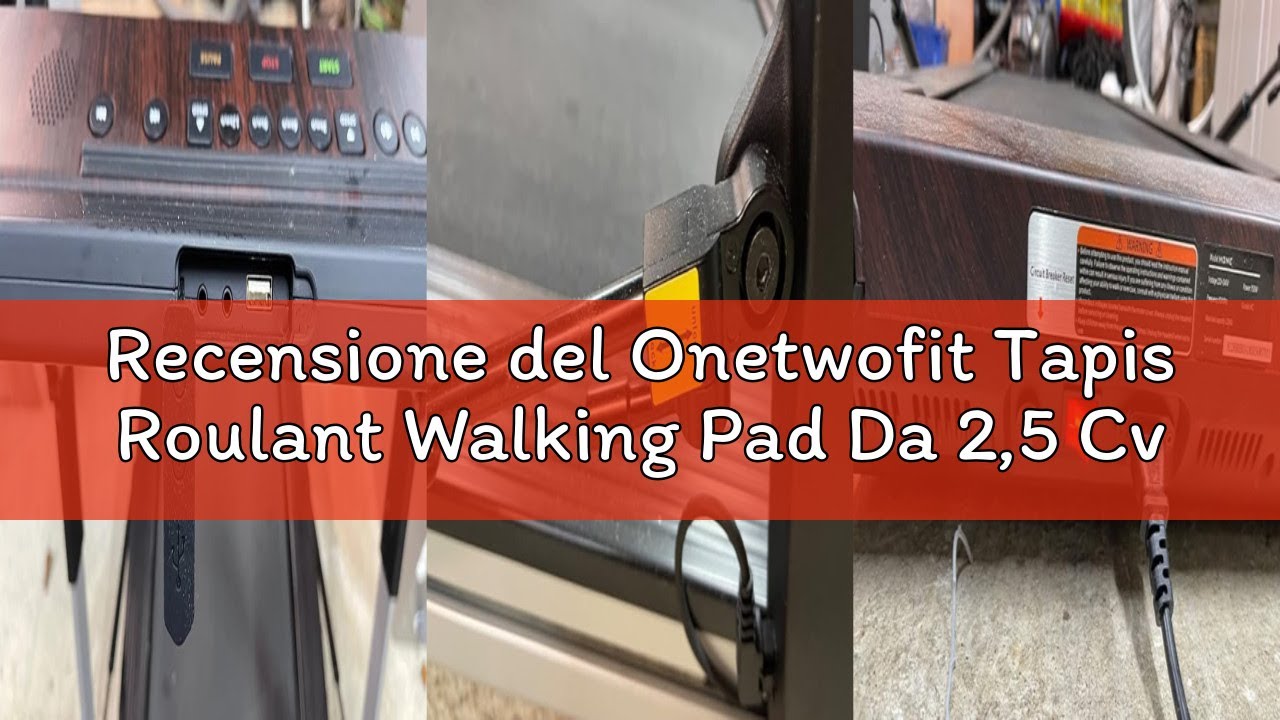 Recensione del Onetwofit Tapis Roulant Walking Pad Da 2,5 Cv Con Inclinazione Del 1-12%, Attrezzo 4