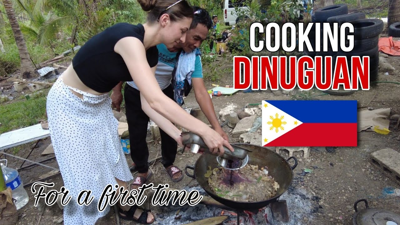 I came to FIESTA to eat LECHON, but ended up cooking DINUGUAN with a local Filipino chef 👨‍🍳 🇵🇭
