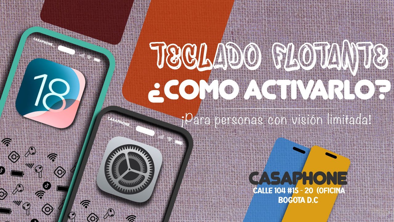 Teclado flotante en tu iPhone (Nueva configuración disponible en iOS 18)