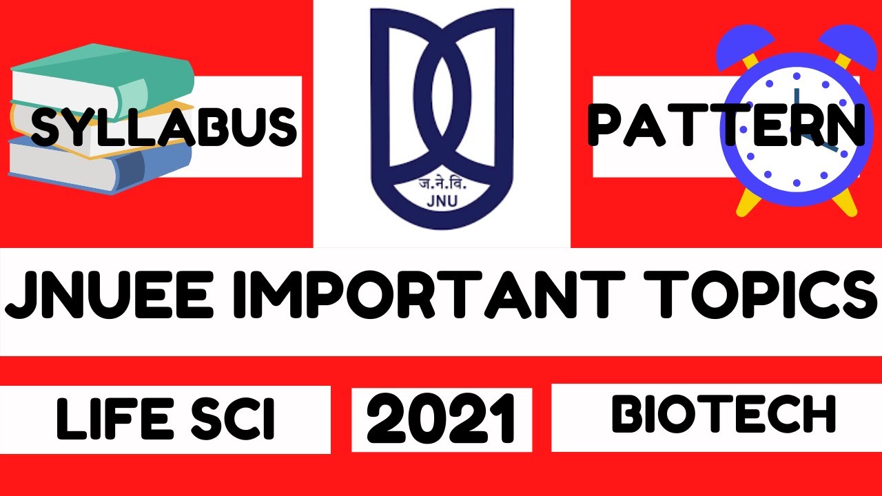 JNUEE 2021 Important Topics for Life sciences & Biotechnology| JNUEE 2021| JNUEE Life sciences|