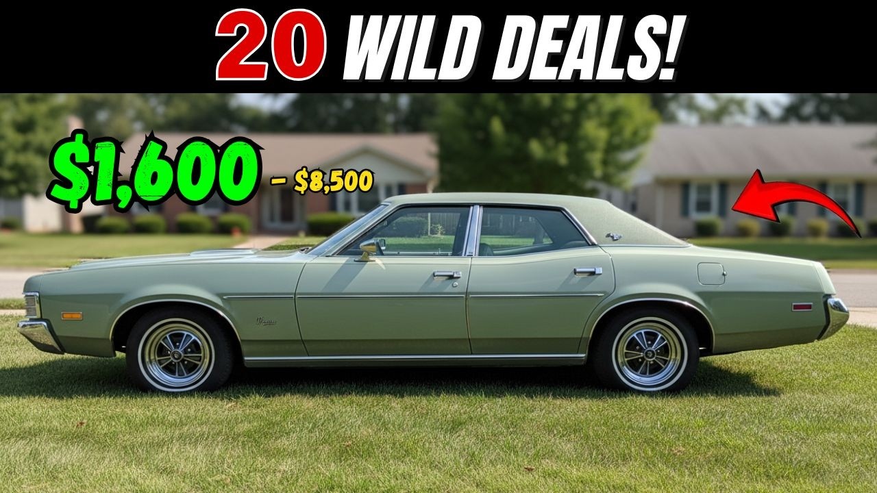 Jaw Dropping Deals! 20 Hot Classic Cars for Sale $1,600 - $8,500!