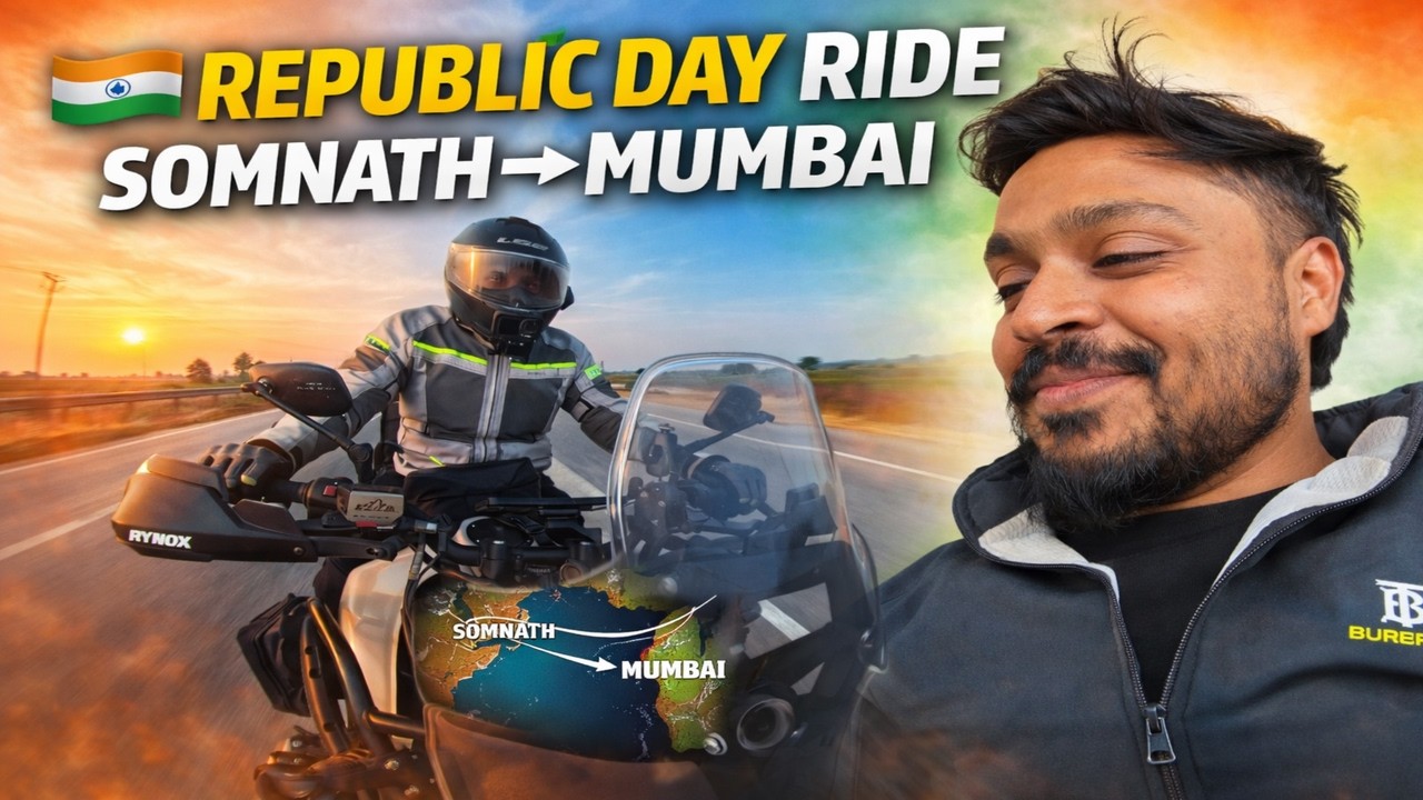 Galti Se Expressway Par Bike 😳 | Somnath to Mumbai Ride 🇮🇳 | Himalayan 450