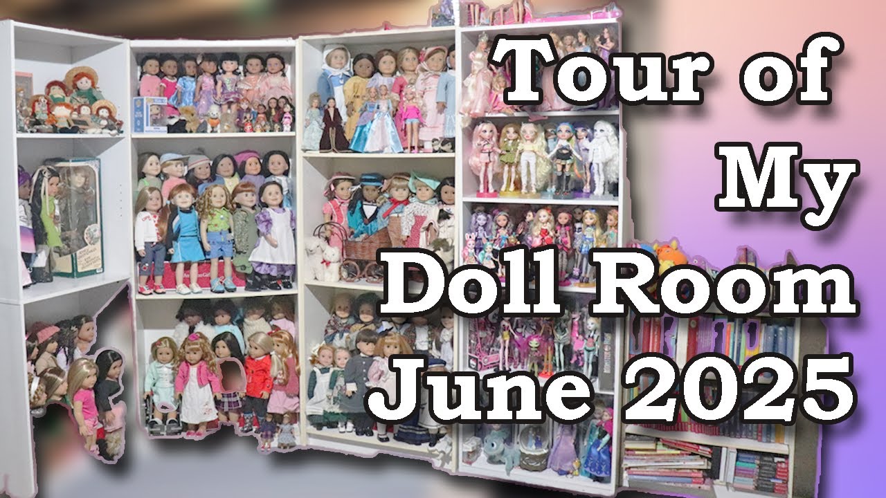Tour of My American Girl and Maplelea Doll Room - June Doll Collection Update