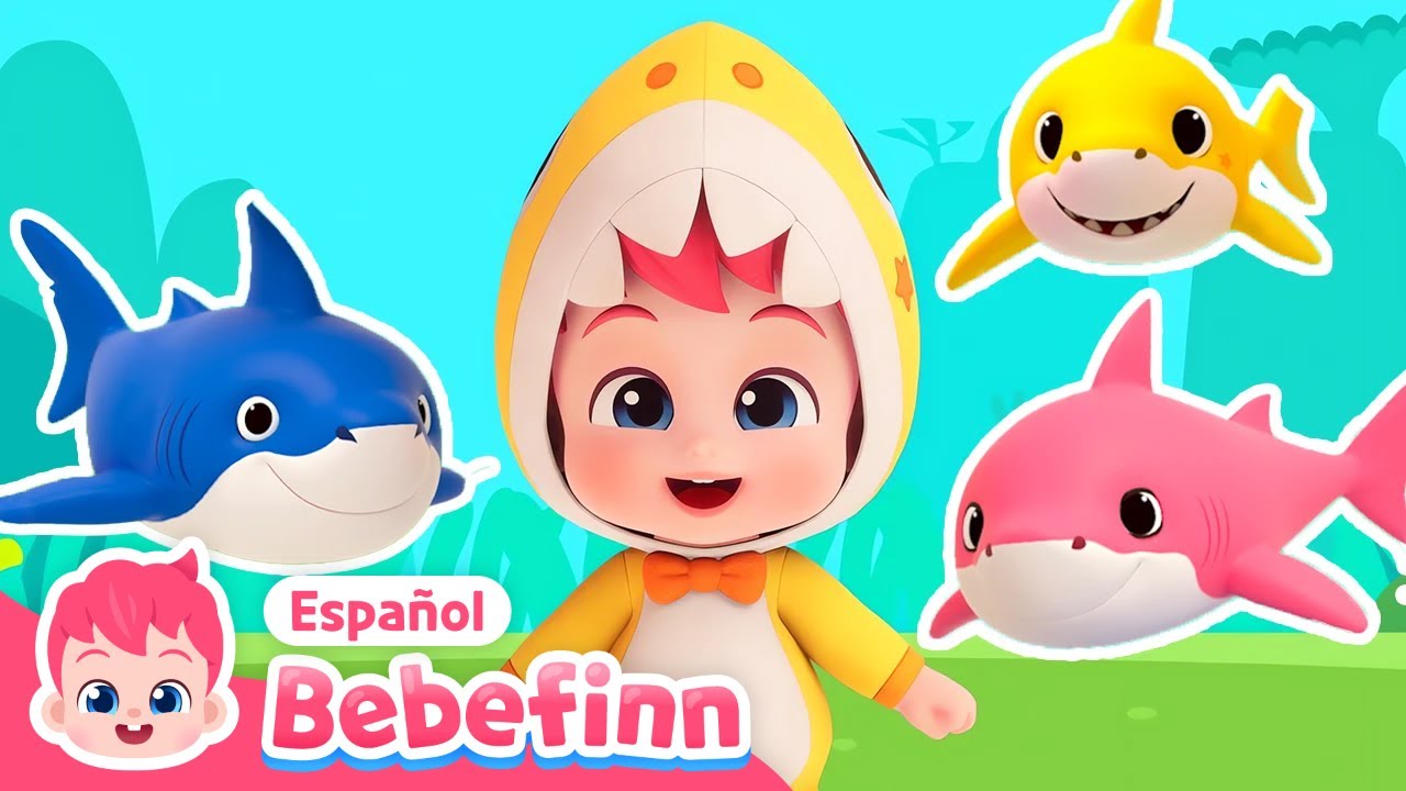 Tiburón Bebé + Camina Camina | Canciones Infantiles | Bebefinn en español