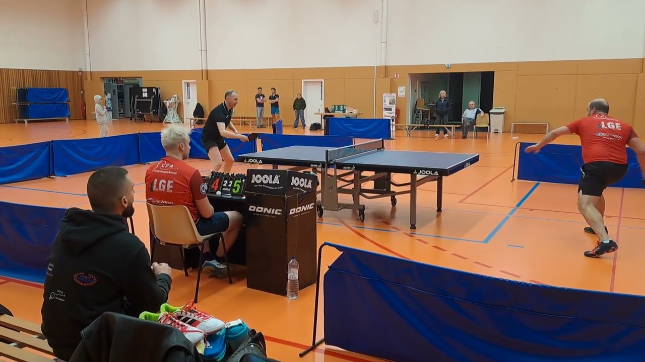 Stéphane Lach (16) PPA Rixheim VS Jean Baptiste Mater (17) Anould CP - dernier set décisif 