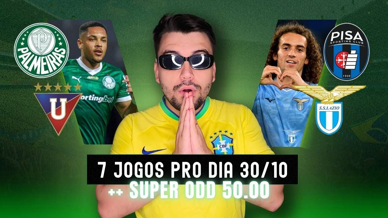 PALPITES E APOSTAS DE FUTEBOL PARA HOJE 30 10 2025 + BILHETE PRONTO (QUINTA-FEIRA)