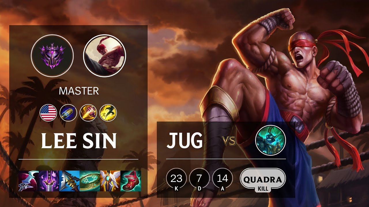 Lee Sin Jungle vs Hecarim - NA Master Patch 11.24