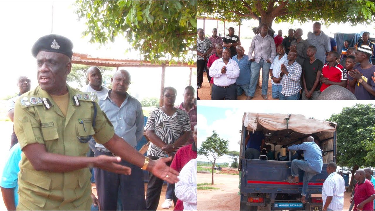 RPC Muroto alivyowakusanya wapiga debe wanaotuhumiwa kujihusisha na wizi stendi  ya Dodoma