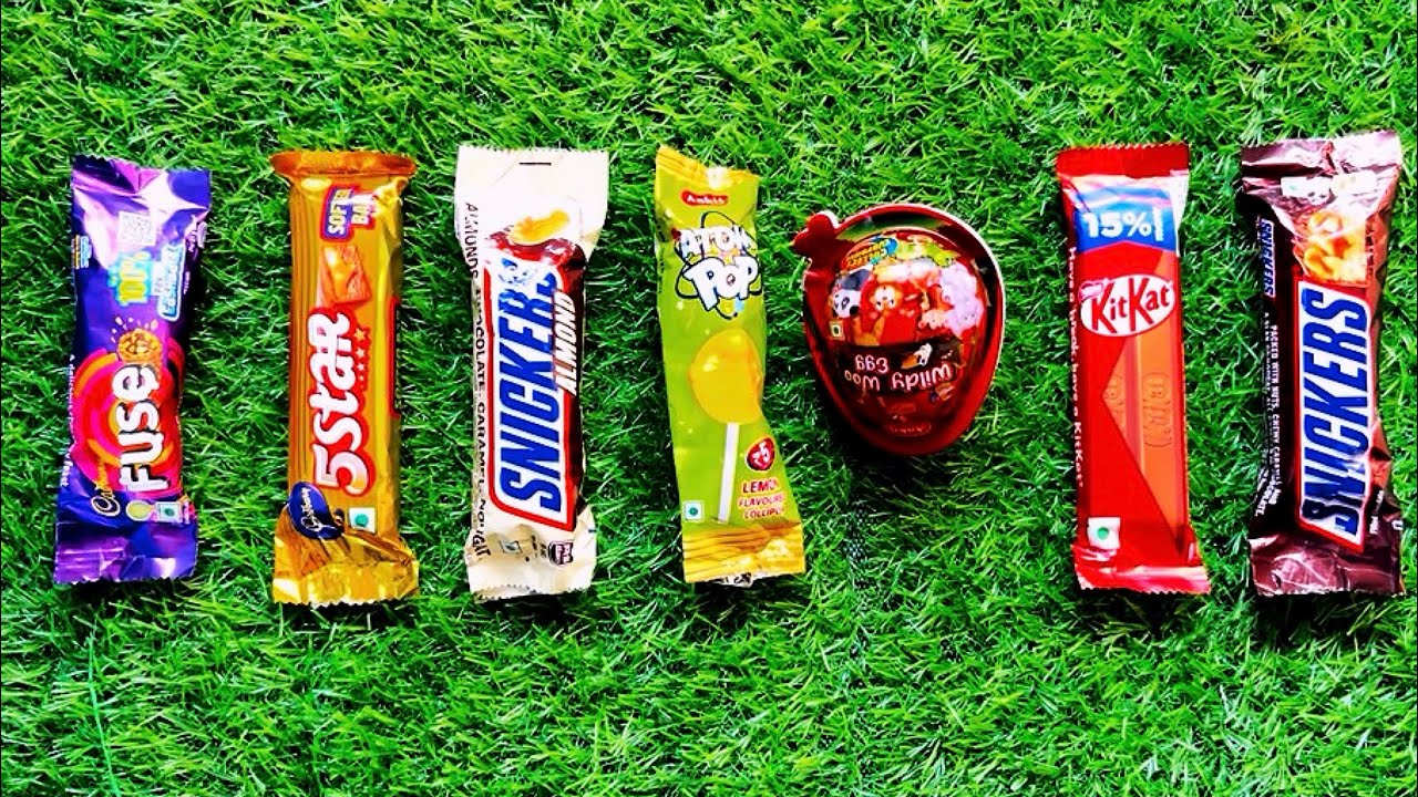 🍫ASMR Most Popular Candys / Some lots of colorful rainbow lollipop candy /Unpacking chocolate sounds