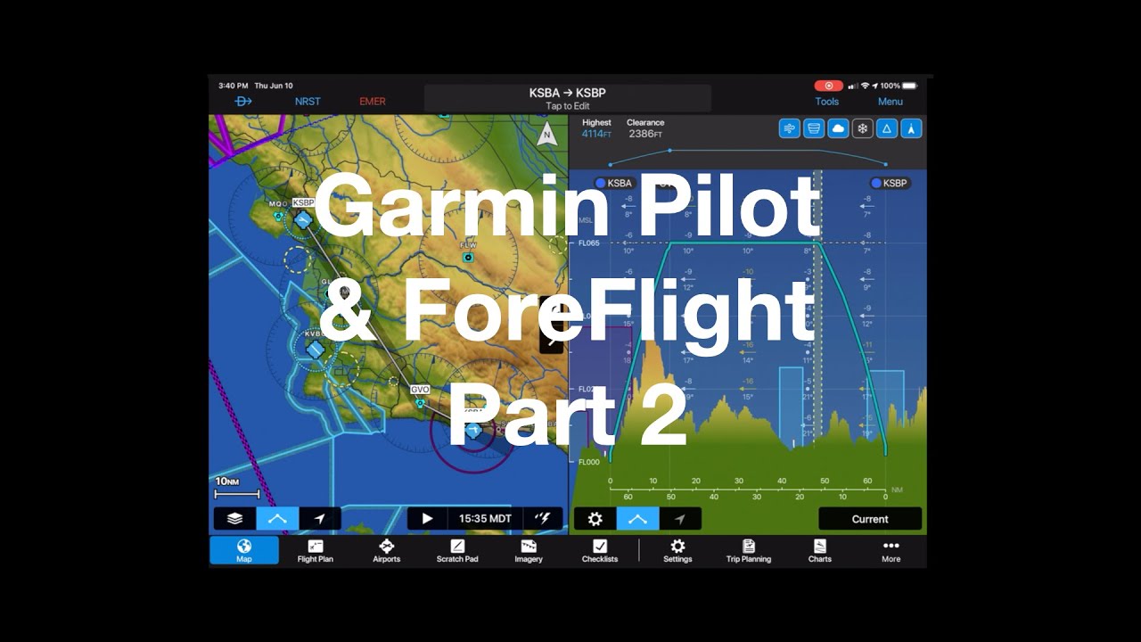 Garmin Pilot & ForeFlight - Side by Side Part 2: Compared step by step.