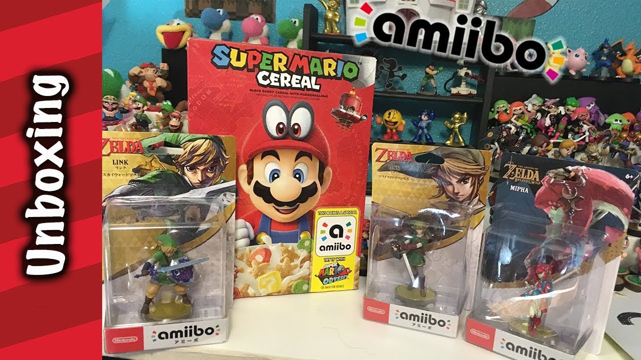 Mario Cereal and Zelda Amiibo Unboxing