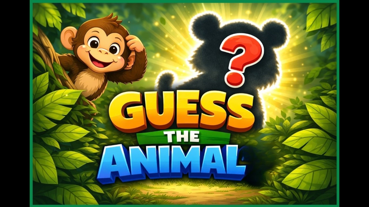 Guess the Animal 🐘 | Jungle Animals Quiz for Kids 🌴🦜