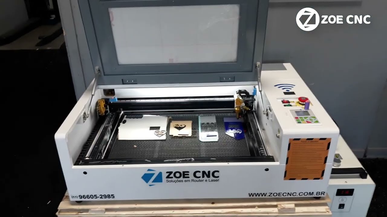 CNC Laser 6040 - Gravação , Marcação e Corte - ZOE CNC  (11) 96605-2985