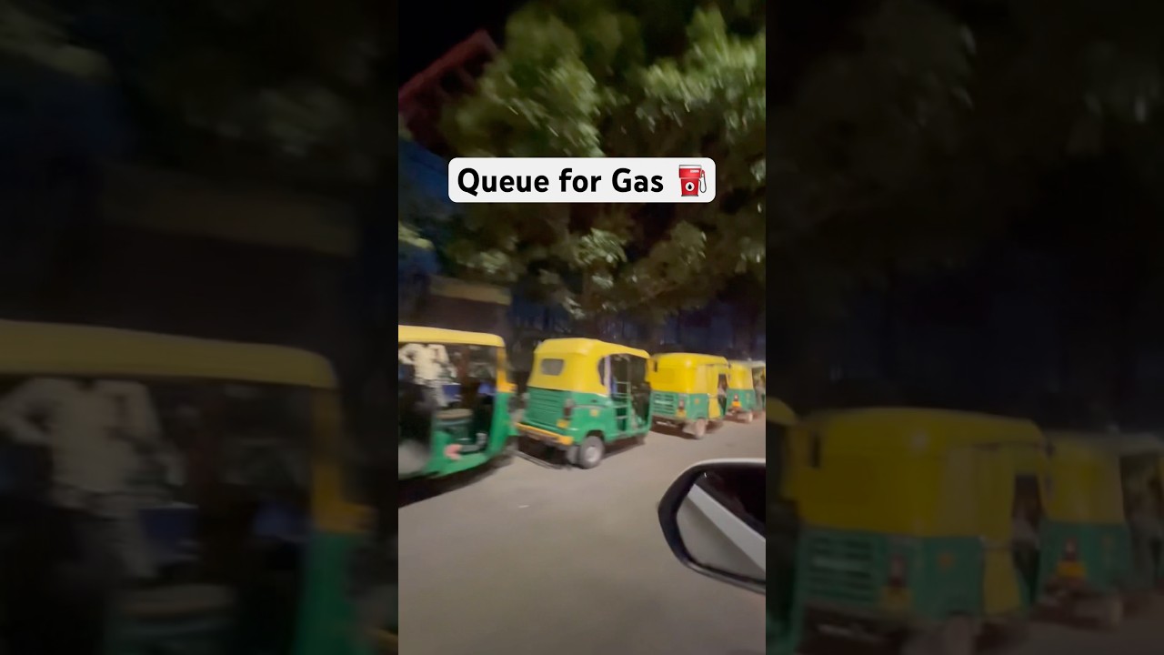 Queue for Gas in Bangalore #automobile #gas #iran #war #bangalore