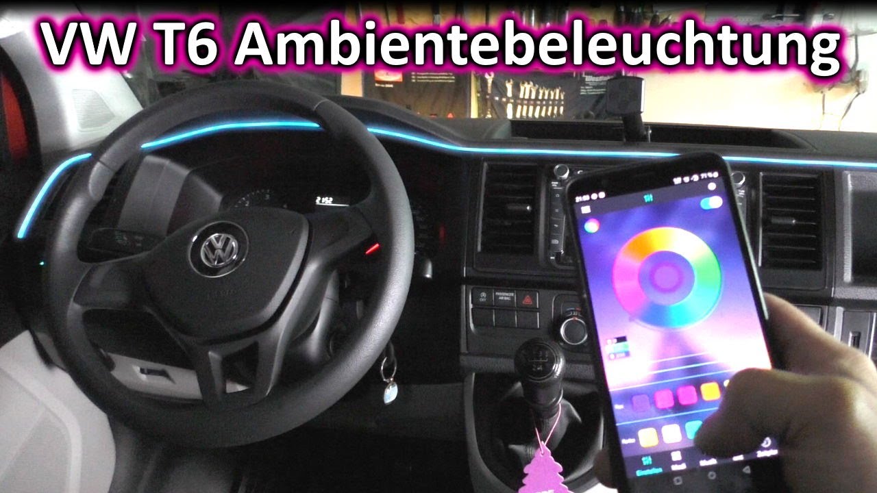 VW T6 LED RGB Ambientebeleuchtung einbauen