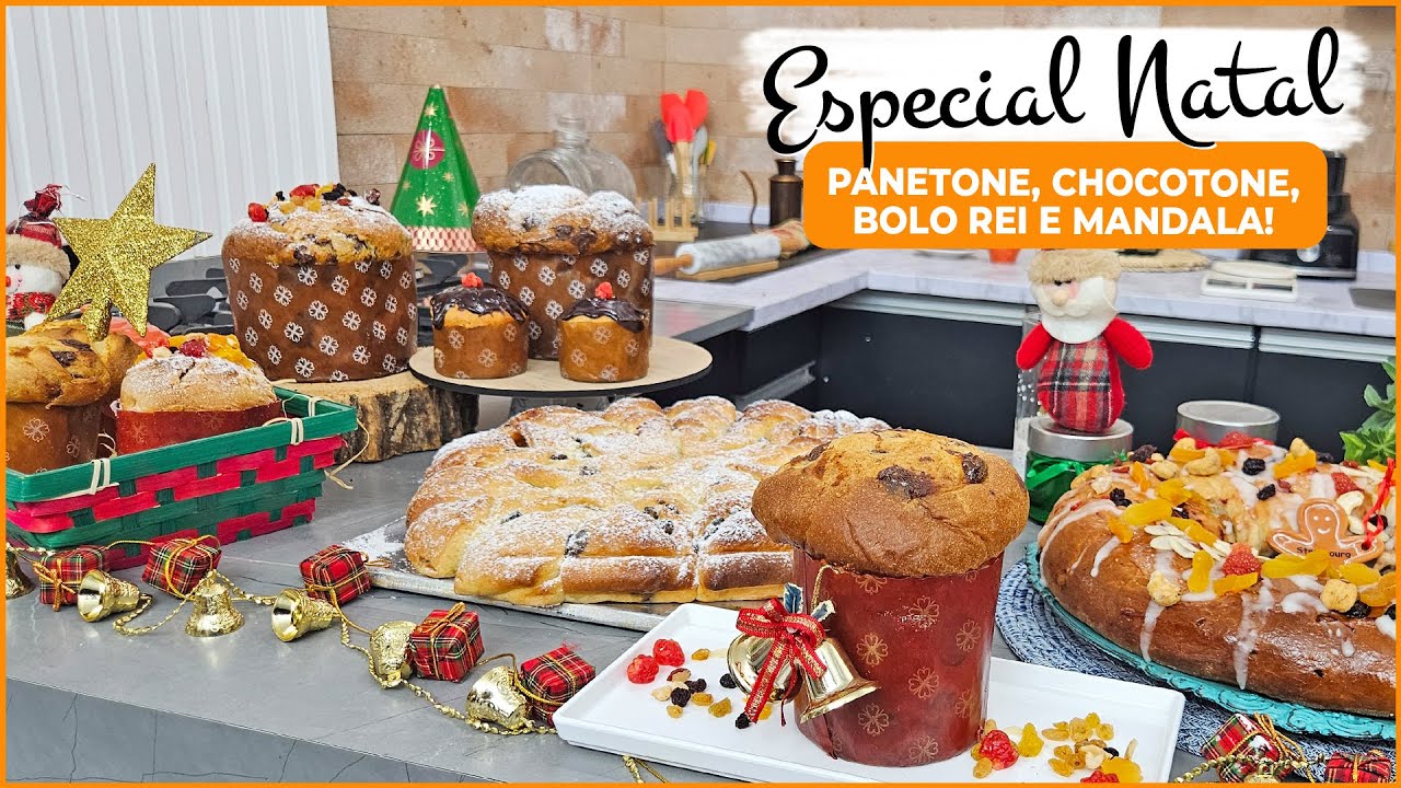 Especial Natal - Chocotone, panetone, mandala e bolo rei!