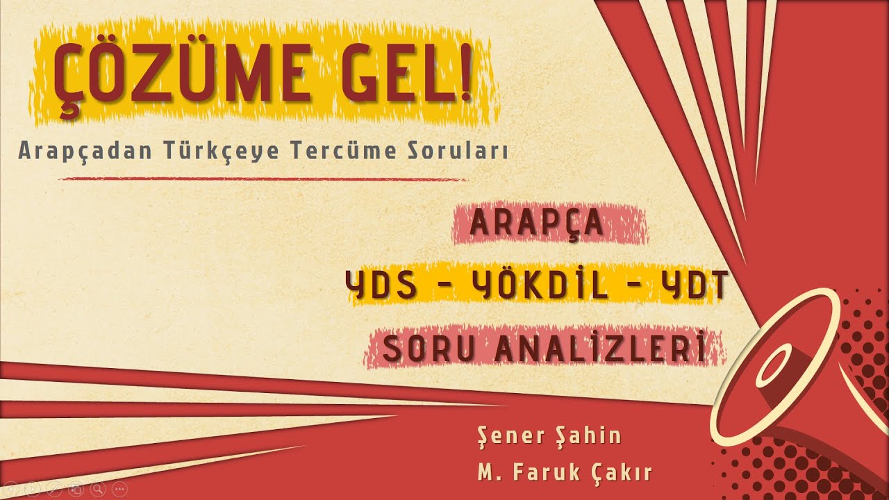 Arapçadan Türkçeye Tercüme Sorusu: 2
