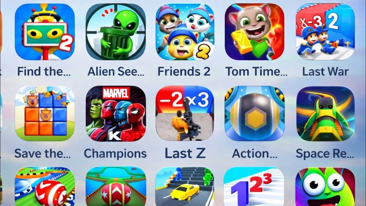 Alien Attack,  Last Z,  Friends 2, Champions