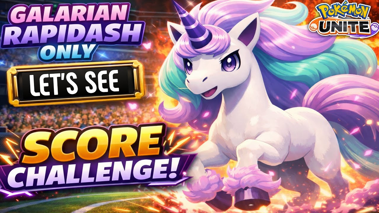 🔴 ONLY SCORE CHALLENGE WITH GALARIAN RAPIDASH 😵‍💫😱 | POKÉMON UNITE