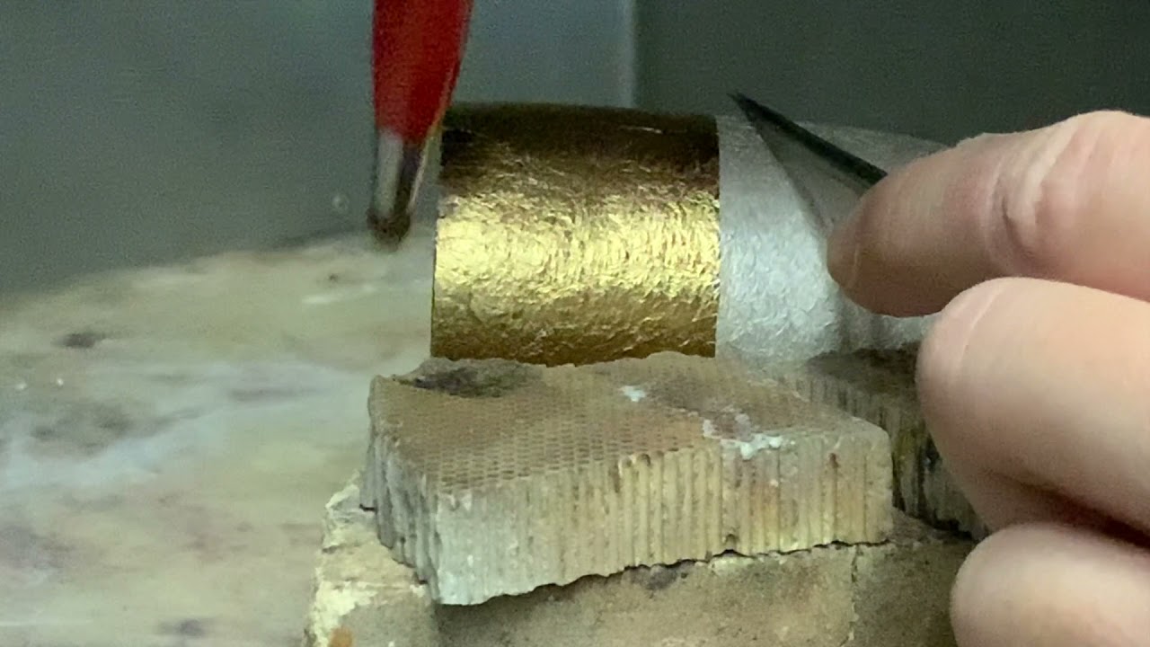 Applying Keum-Boo on textured silver