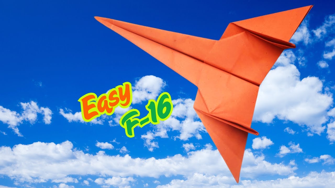 F-16 Fighter Jet Paper Craft Tutorial for Beginners | Shakil Origami School