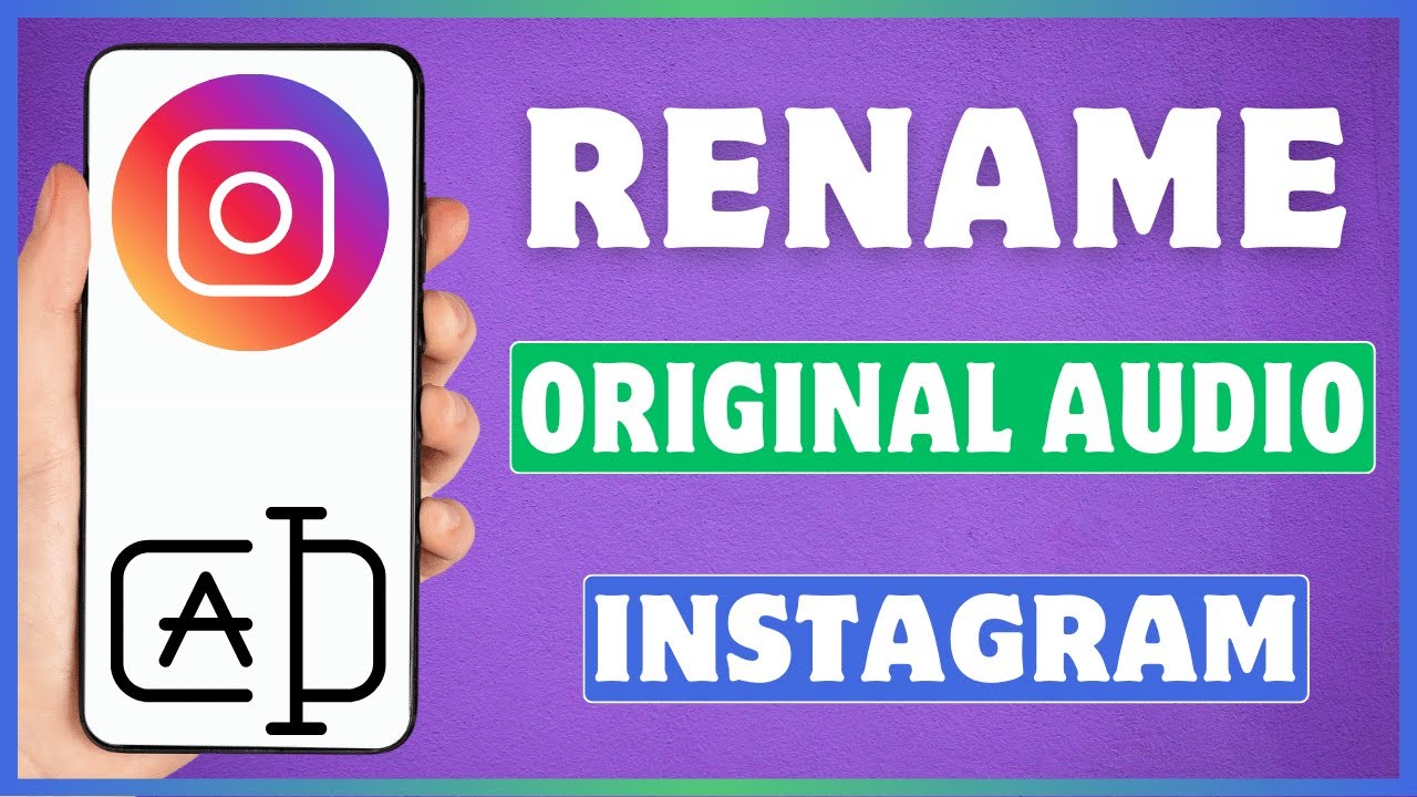 How To Rename Original Audio On Instagram | Rename Audio On Instagram Reels