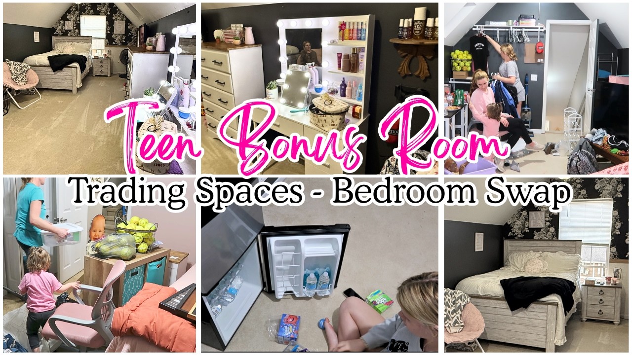 ITCH TO SWITCH - BEDROOM SWAP | SWAPPING BEDROOMS + CLEAN + DECLUTTER + ORGANIZE