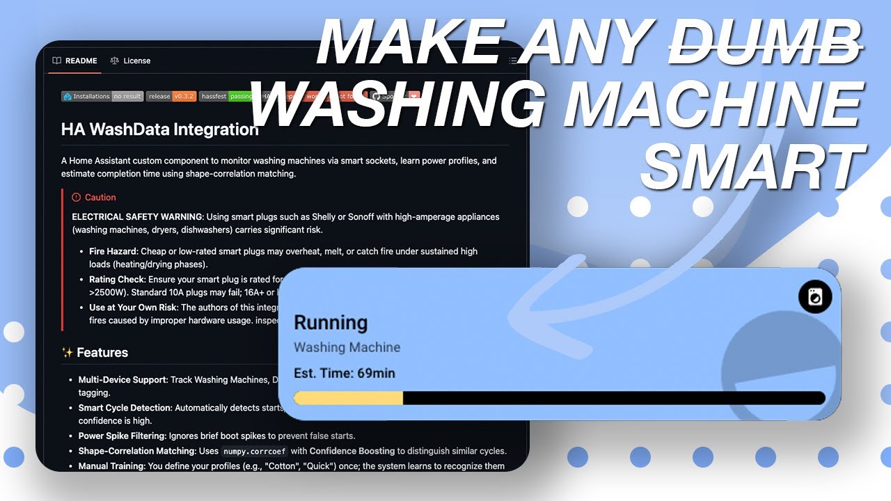 Make your DUMB washing machine SMART
