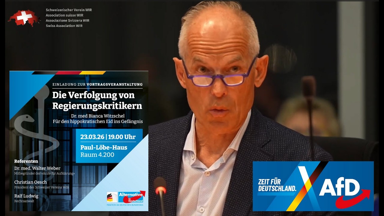 Christan Oesch AfD Bundestag Rede - wenn Kritik zum Verbrechen wird 23. M&auml;rz 2026