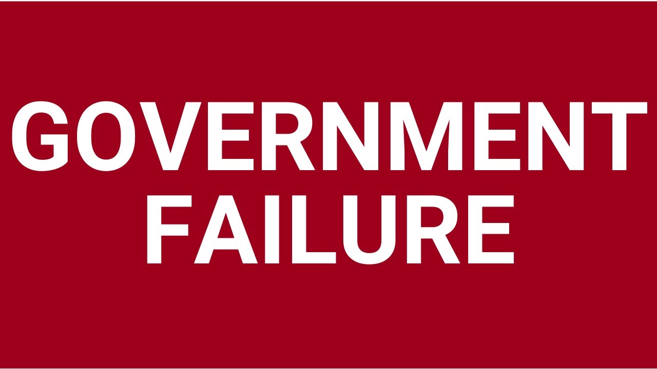 Government failure in microeconomic intervention
