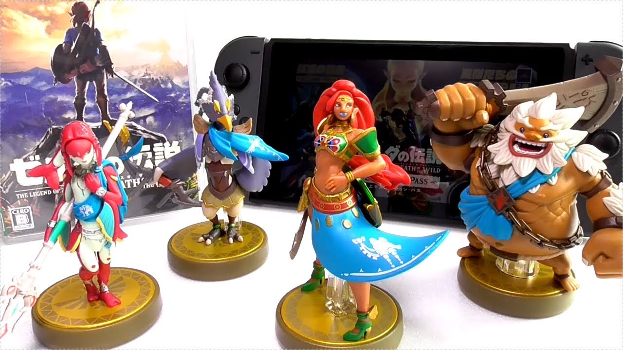 amiibo ミファー ウルボザ リーバル ダルケル 【アミーボレビューpart２】☆【ゼルダの伝説 ブレス オブ ザ ワイルド】四英傑