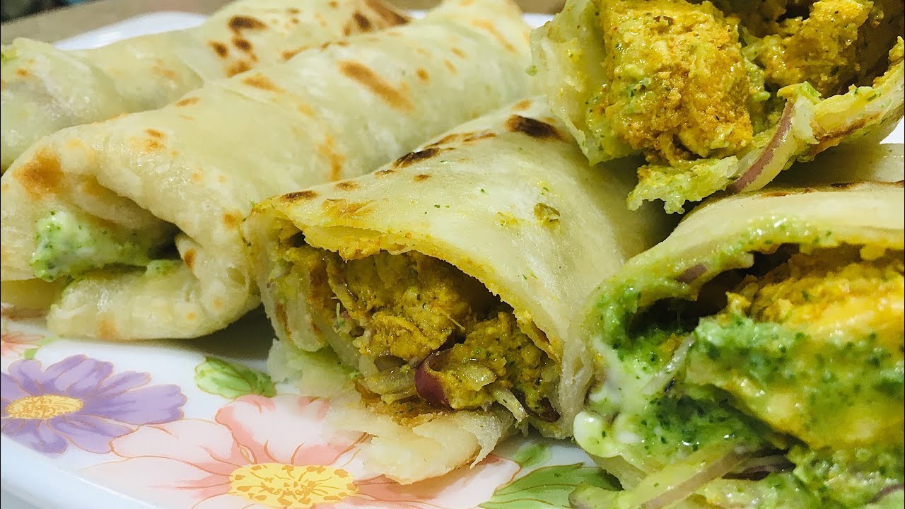 Chicken Roll paratha recipe easy to make at home