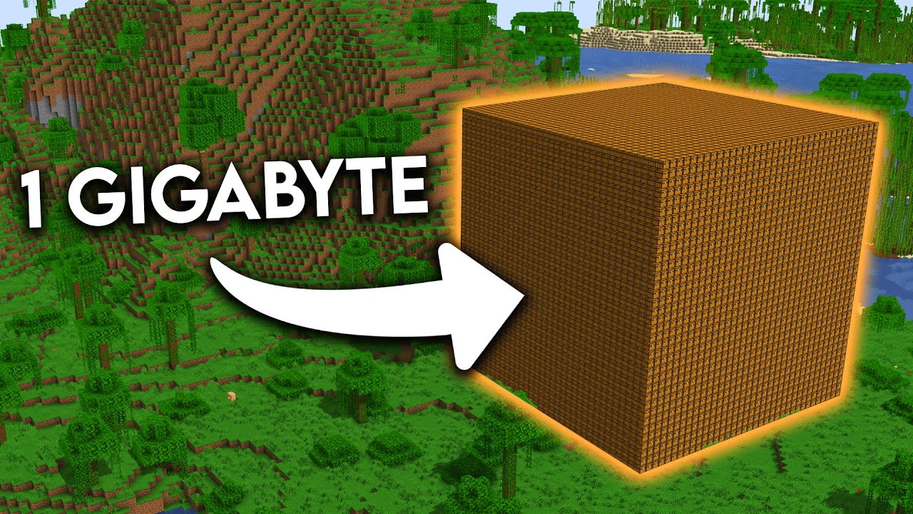 The Insane Size of Modern Data, Visualized in Minecraft