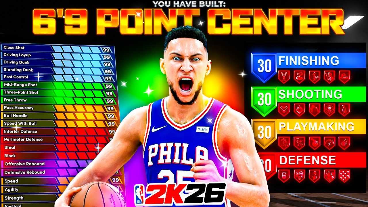 *NEW* POINT CENTER BUILD is DOMINATING 2K26! BEST CENTER BUILD NBA 2K26!
