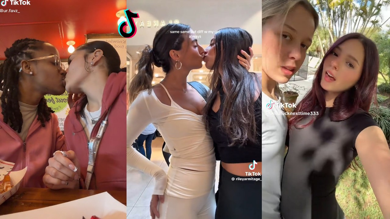 wlw kissing Tiktok compilation 👩&zwj;❤️&zwj;💋&zwj;👩| cute wlw couples #19